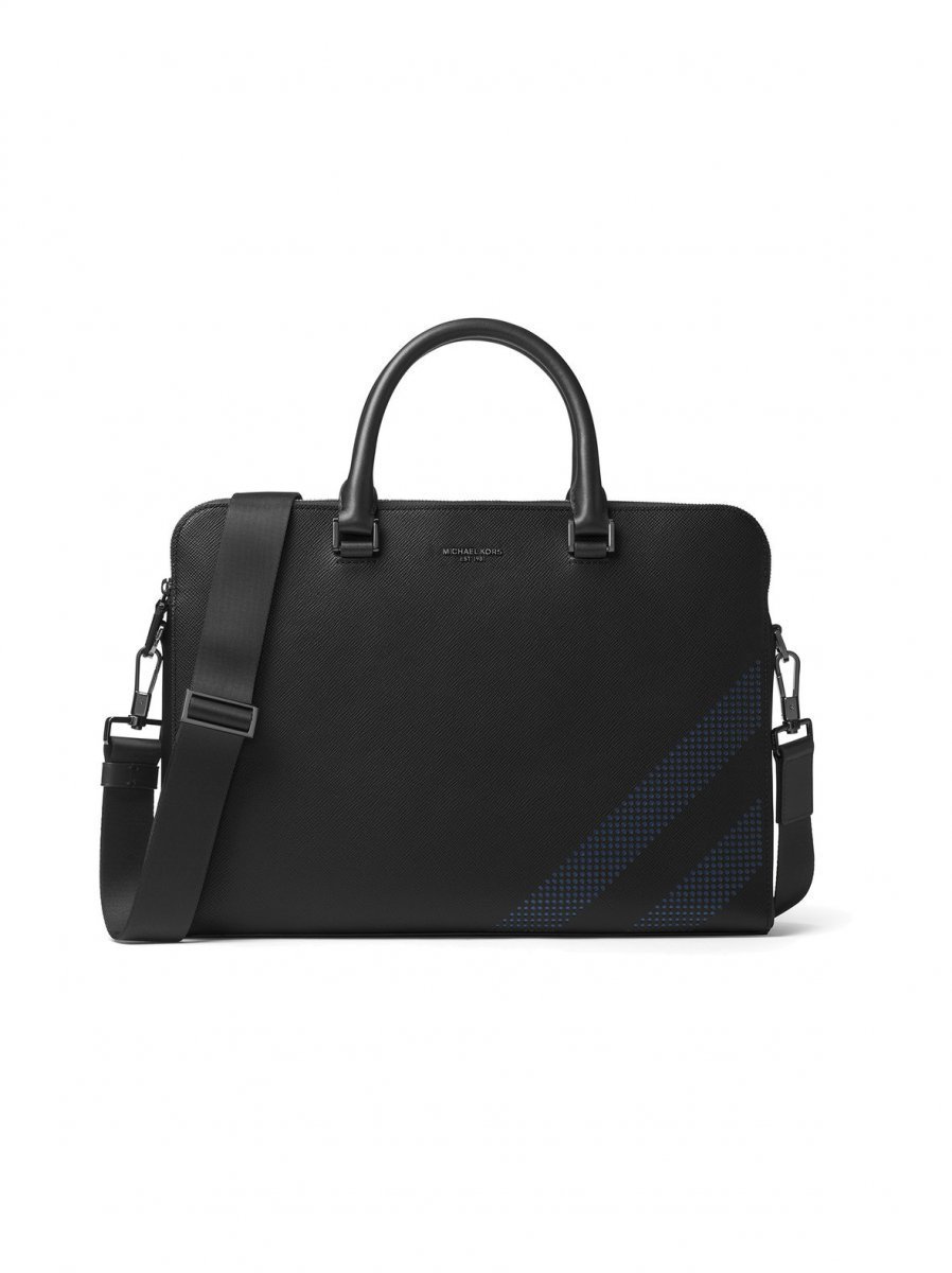 Michael Harrison Medium Double Briefcase Nahkalaukku - Laukkukauppa24.fi