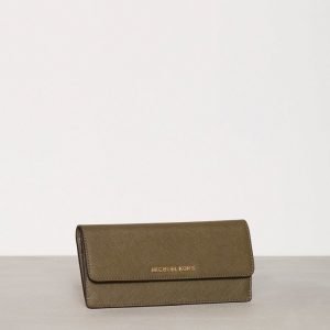 Michael Kors Jet Set Travel Flat Wallet Lompakko Olive