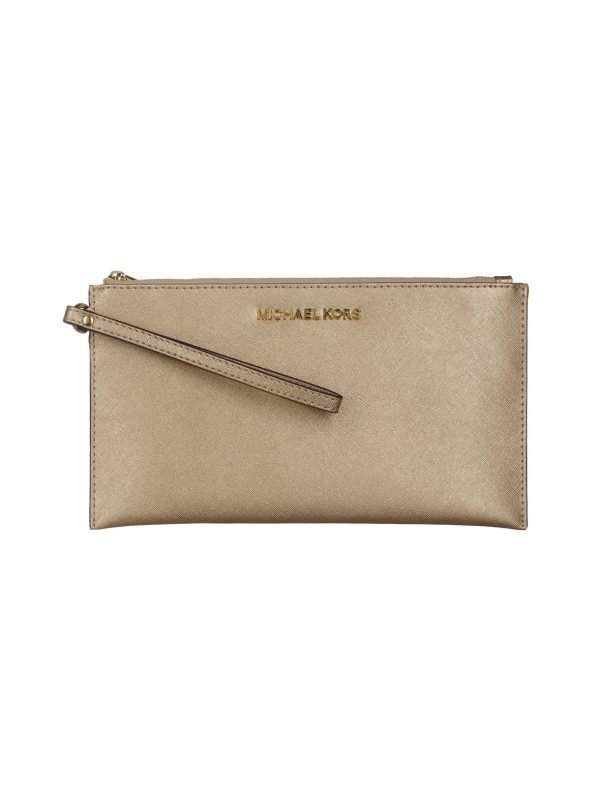 Michael Kors Jet Set Travel Lg Zip Clutch Nahkalaukku