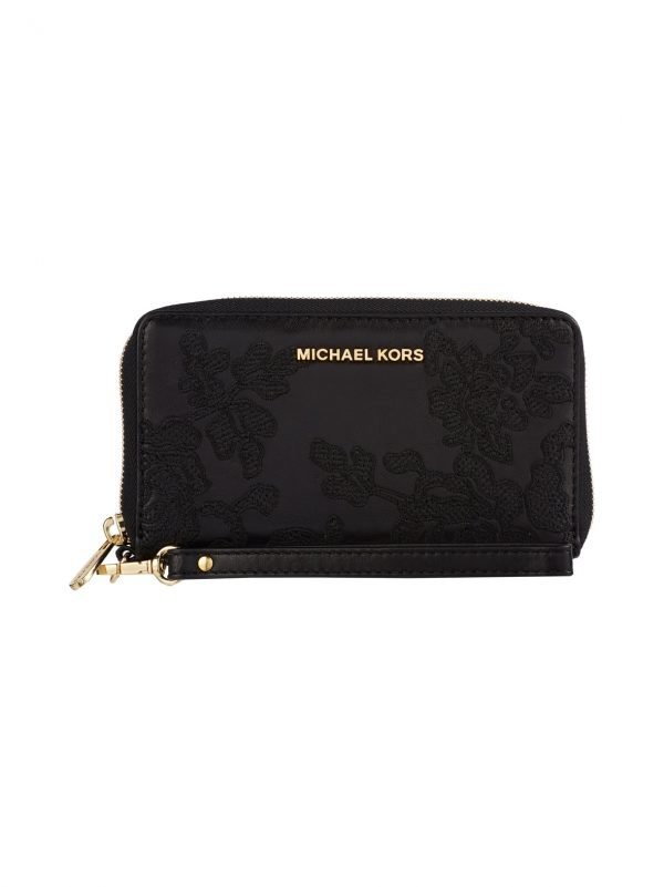 Michael Kors Lace Jet Set Travel Lg Nahkalompakko