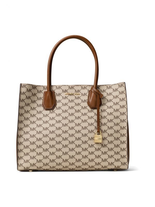 Michael Kors Mercer Lg Heritage Signature Tote Laukku