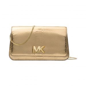 Michael Kors Mott Large Clutch Metallic Nahkalaukku