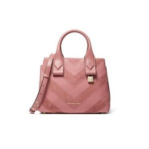 Michael Kors Rollins Small Chevron Satchel Nahkalaukku