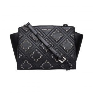 Michael Kors Selma Md Diamond Grommet Messenger Nahkalaukku