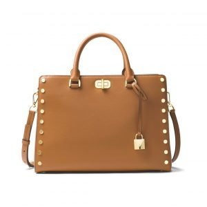 Michael Kors Sylvie Lg Studded Leather Satchel Nahkalaukku