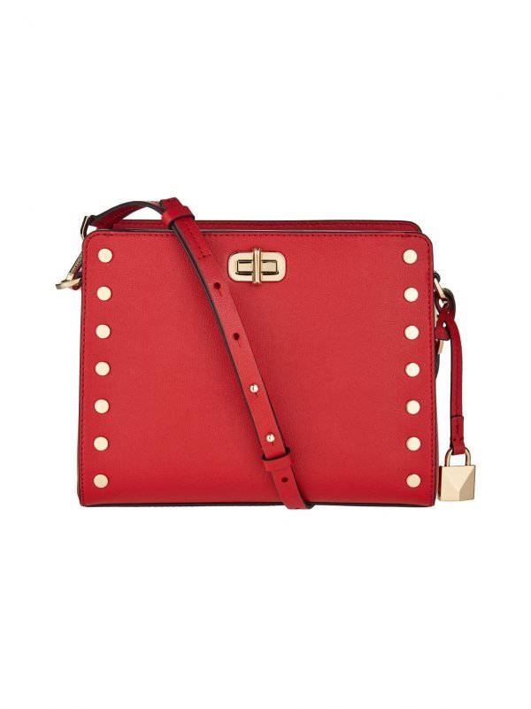 Michael Kors Sylvie Studded Leather Messenger Nahkalaukku