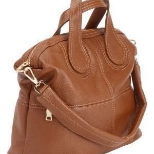 Mixed from Italy Leather Tote Camel