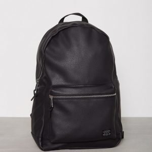 New Look Pu Grain Back Pack Reppu Musta