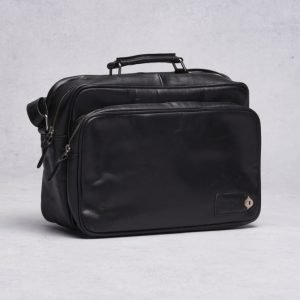 Nic & Mel Nic & Mel Kirk Leather Computer Bag 99 Black