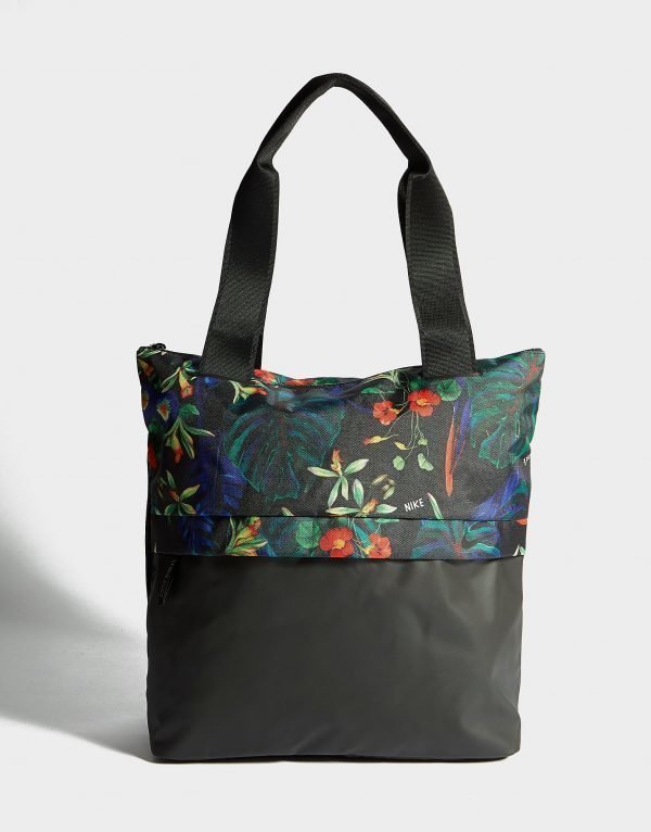 Nike Radiate Flower Tote Bag Urheilulaukku Musta