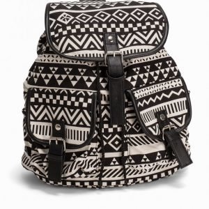 Nly Accessories Aztec Backpack Laukku Musta / Valkoinen