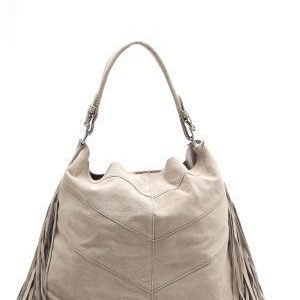 Pieces Bea Suede Bag Moonbeam