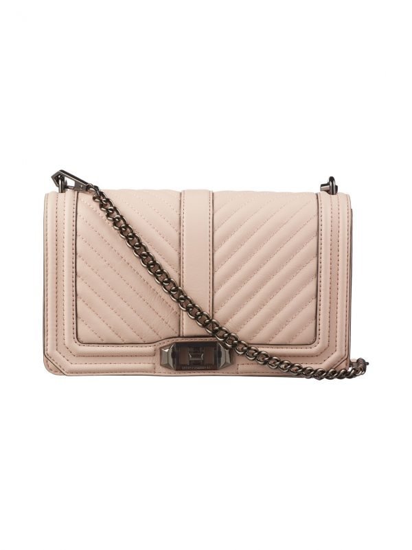 Rebecca Minkoff Chevron Quilted Love Crossbody Nahkalaukku