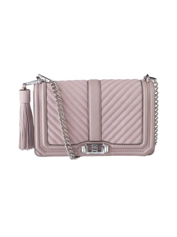 Rebecca Minkoff Chevron Quilted Love Crossbody Nahkalaukku