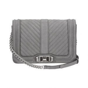 Rebecca Minkoff Chevron Quilted Love Nubuck Nahkalaukku