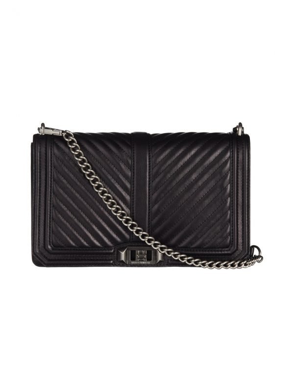 Rebecca Minkoff Chevron Quilted Slim Love Crossbody Nahkalaukku