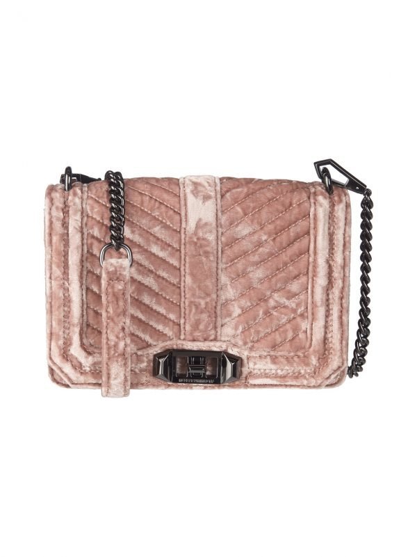 Rebecca Minkoff Chevron Quilted Small Love Crossbody Laukku