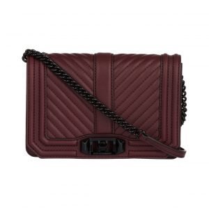 Rebecca Minkoff Chevron Quilted Small Love Crossbody Nahkalaukku