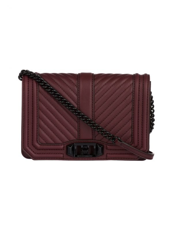 Rebecca Minkoff Chevron Quilted Small Love Crossbody Nahkalaukku