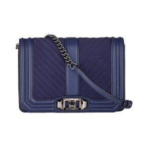 Rebecca Minkoff Chevron Quilted Small Love Crossbody Nahkalaukku