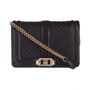 Rebecca Minkoff Chevron Quilted Small Love Crossbody Nahkalaukku