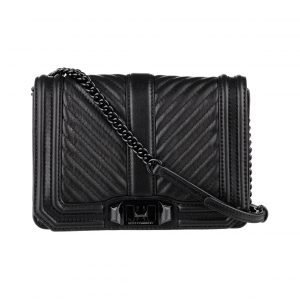 Rebecca Minkoff Chevron Quilted Small Love Crossbody Nahkalaukku