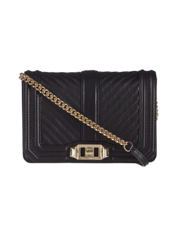 Rebecca Minkoff Chevron Quilted Small Love Crossbody Nahkalaukku