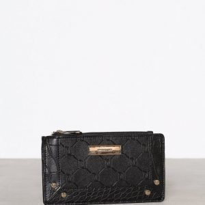 River Island Embossed Slim Purse Lompakko Black