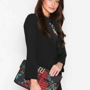 River Island Tassel Foldover Clutch Iltalaukku Print