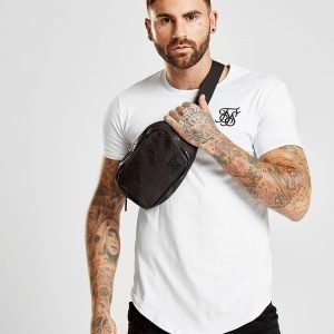 Siksilk Diagonal Repeat Logo Waist Bag Vyölaukku Musta