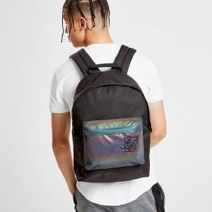 Siksilk Iridescent Pocket Backpack Reppu Musta