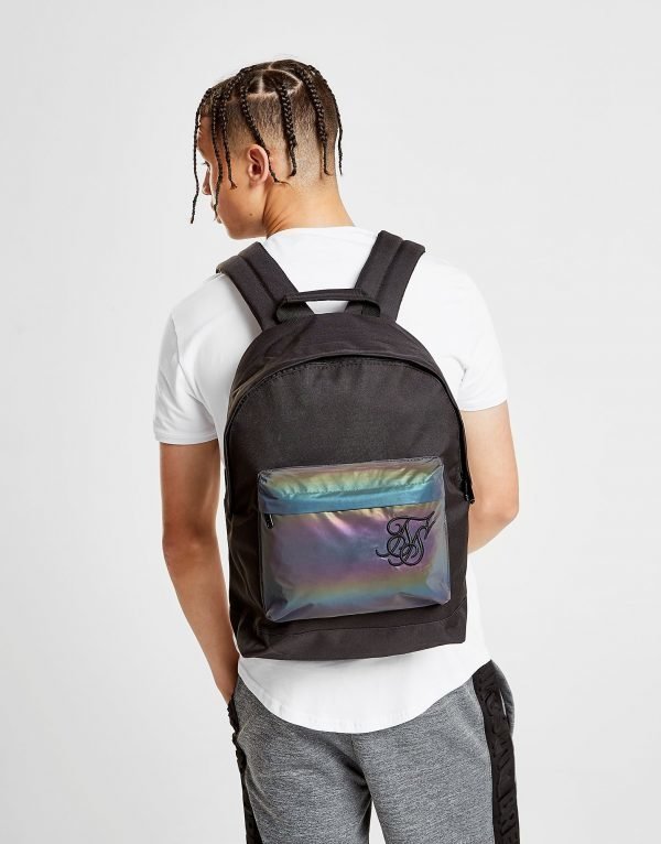 Siksilk Iridescent Pocket Backpack Reppu Musta