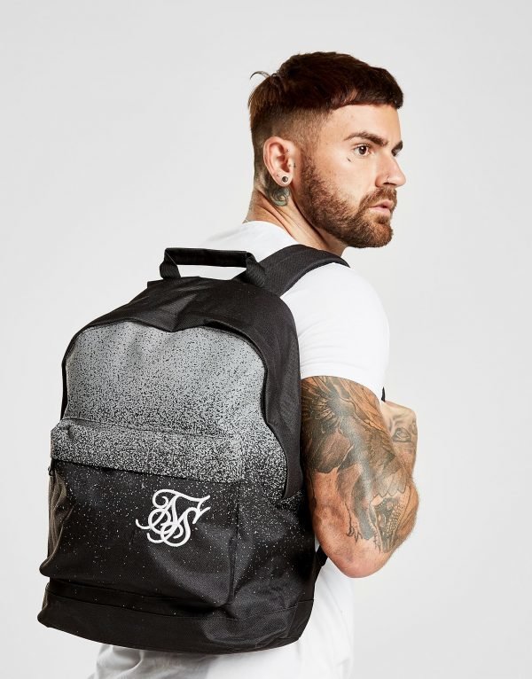 Siksilk Reflective Paint Splat Backpack Reppu Musta