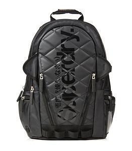 Superdry Quilted Tarp Backpack Black