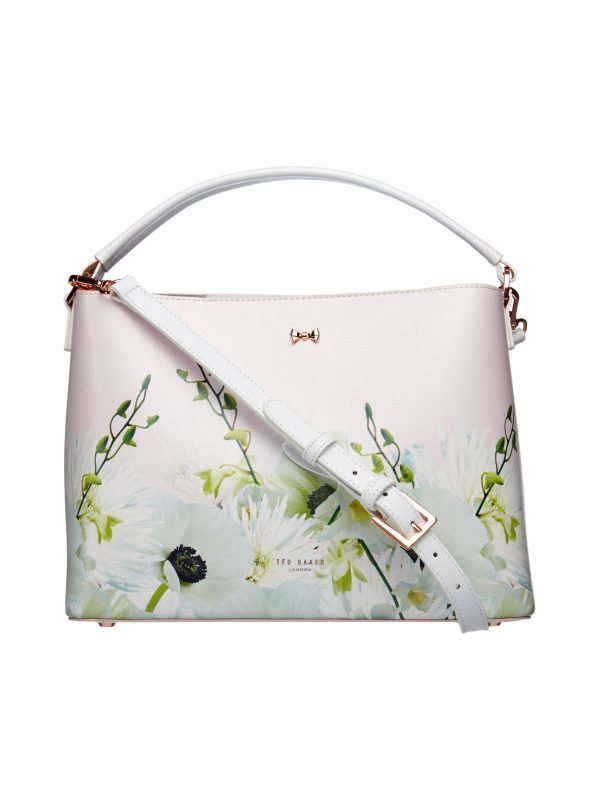 Ted Baker Candise Pearly Petal Bow Med Tote Nahkalaukku