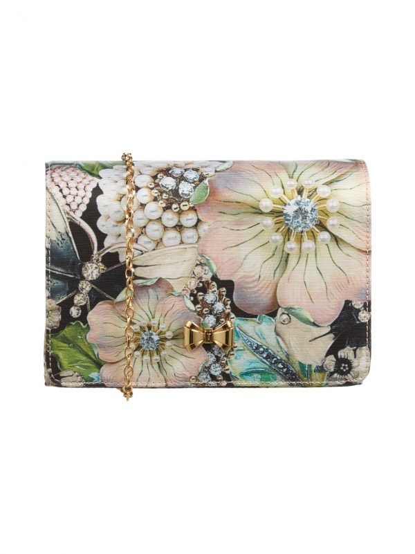 Ted Baker Gem Gardens Metal Bow Clutch Laukku