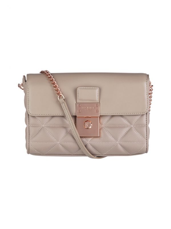 Ted Baker Gloria Quilted Luggage Lock Xbody Nahkalaukku