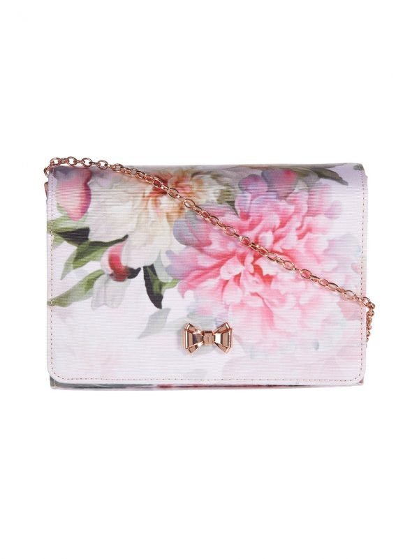 Ted Baker Painted Posie Bow Detail Clutch Foral Laukku