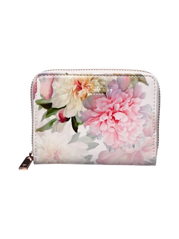 Ted Baker Painted Posie Zipped Mini Lompakko