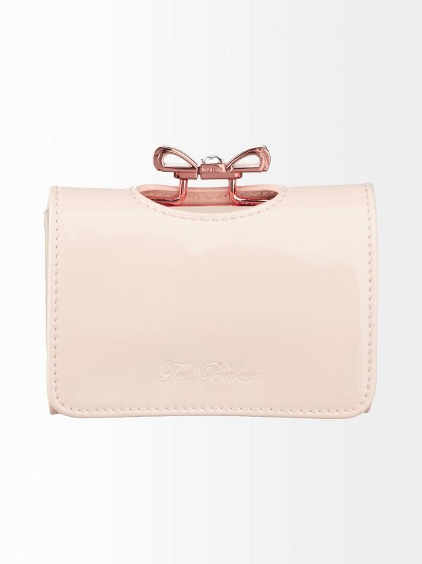 Ted Baker Small Crystal Bow Nahkalompakko