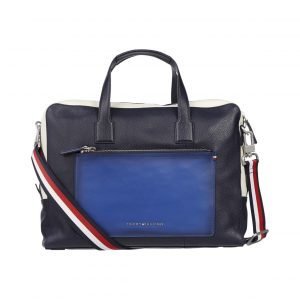 Tommy Hilfiger Colour Blocked Computer Bag Nahkalaukku