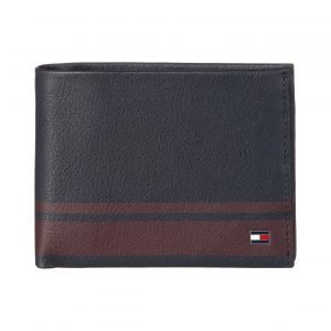 Tommy Hilfiger Signature Stripe Cc And Coin Pocket Nahkalompakko