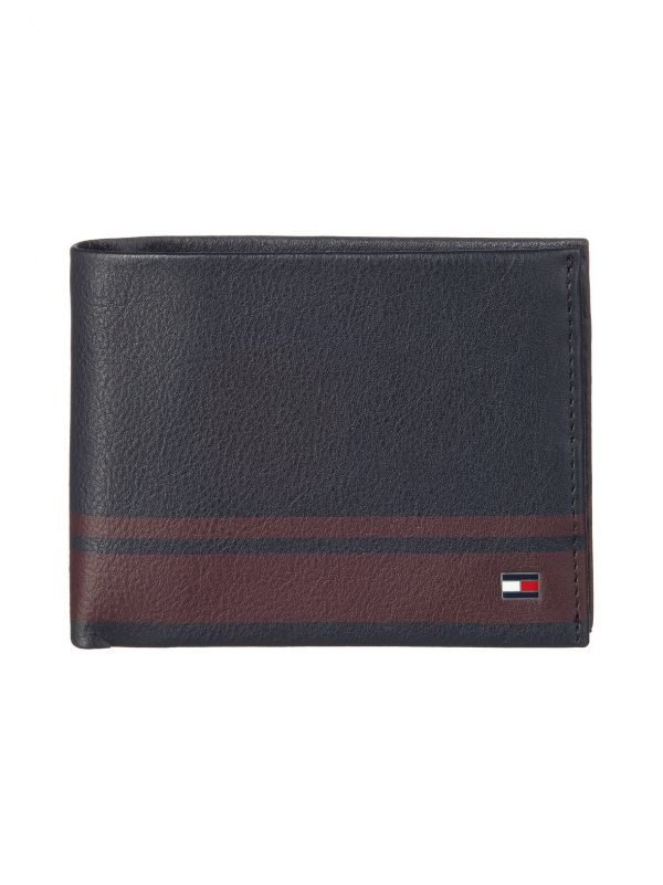 Tommy Hilfiger Signature Stripe Cc And Coin Pocket Nahkalompakko