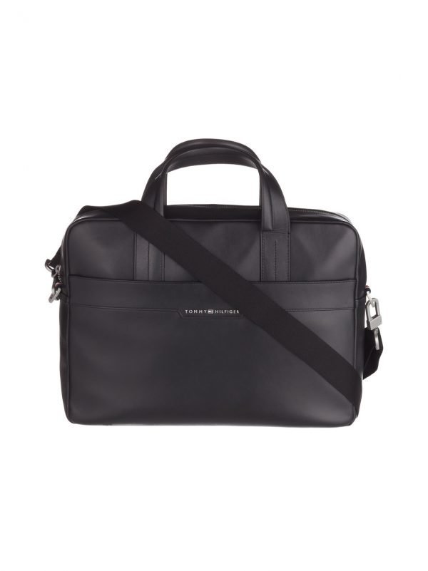 Tommy Hilfiger Smooth Leather Computer Tietokonelaukku