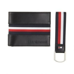 Tommy Hilfiger Stripe Mini Cc Nahkalompakko Ja Avaimenperä