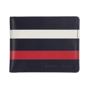 Tommy Hilfiger Striped Leather Wallet Lompakko