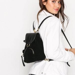 Topshop Mini Borg Backpack Reppu Black