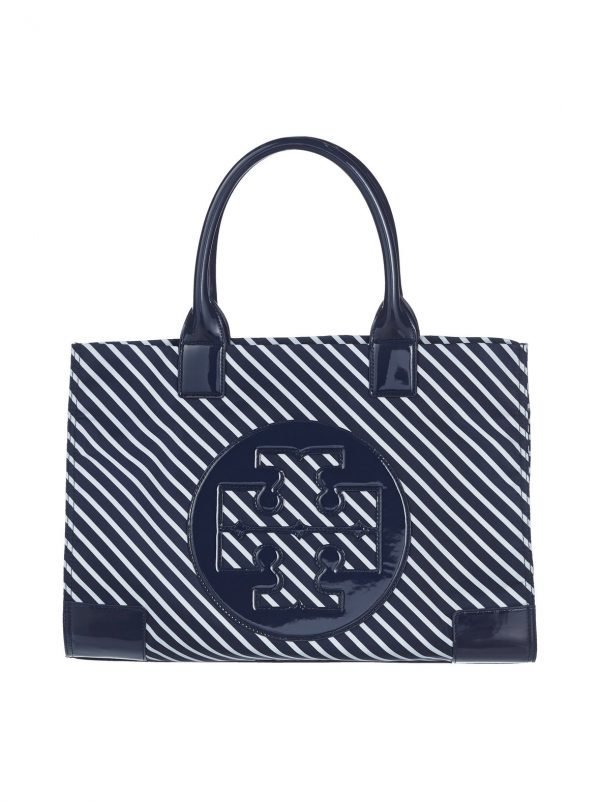 Tory Burch Ella Stripe Tote Laukku