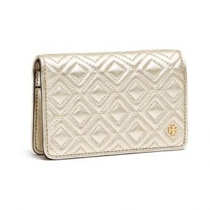 Tory Burch Fleming Metallic Slim Medium Nahkalompakko