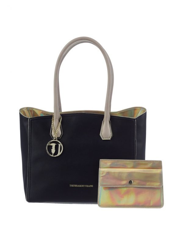 Trussardi Jeans Dubai Two Tone Shopper Laukku